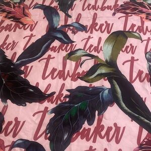Ted Baker London Silk Signature Scarf Navy Pink